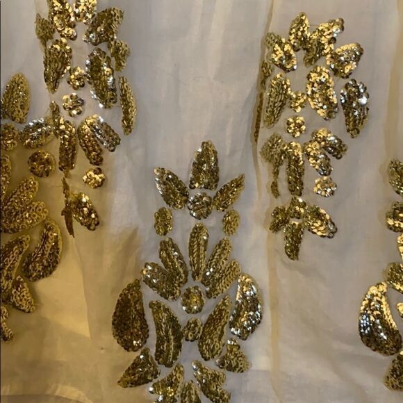 ANTHROPOLOGIE Simona Sequined Babydoll Blouse - Picture 3 of 3